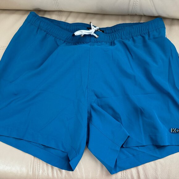 MICHAEL KORS Men's Striped Woven Swim Trunks Holiday CS4700A2RY SALE!!! NEW with - Picture 1 of 4